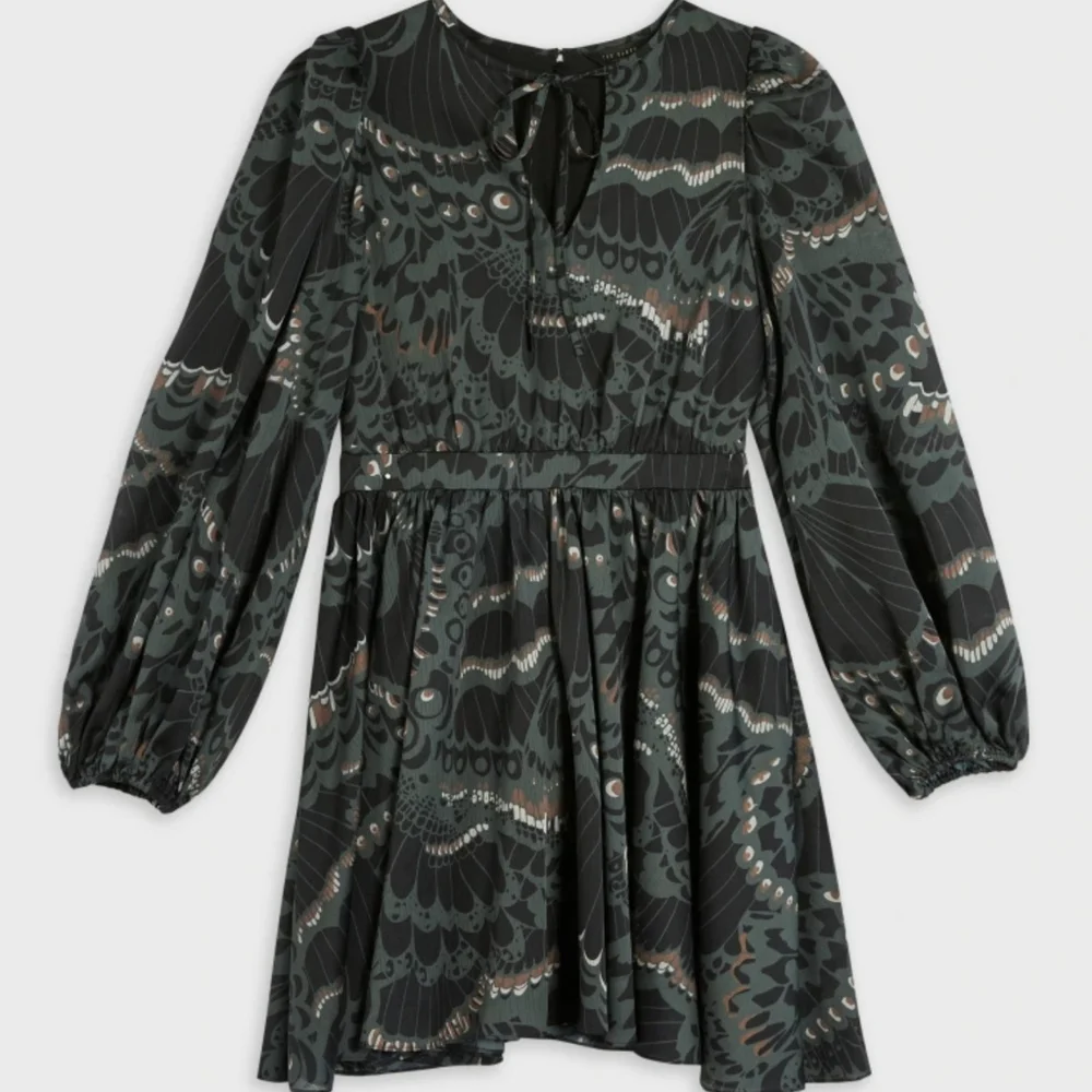 Ted Baker Green Patterned Dress - Picture 6 of 8